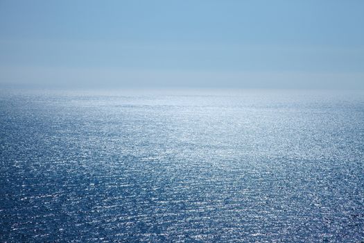 Open water surface of the sea