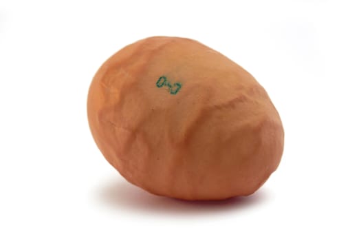 In this picture the wrong egg. In the photograph unusual egg. Photo Made with artificial lighting (softboxes have been used)