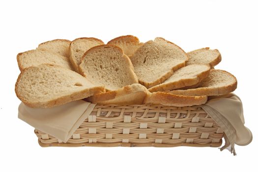 Bran bread in basket 