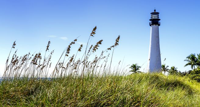 Cape Florida Lighthouse, Key Biscayne, Miami, Florida, USA 