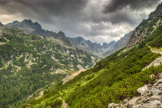 mountain landscape, High Tatras, Slovakia