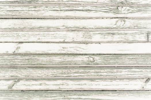 White washed painted wood plank background texture, horizontal image.