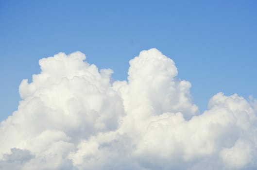 Photo of Bright Blue Cloudy Sky Background