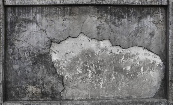 textured of broken cement wall surface use as background ,backdrop