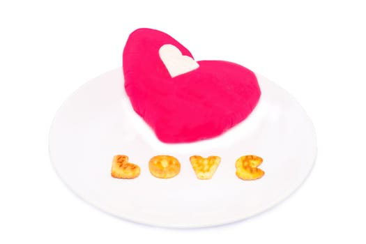 Heart and love cookie