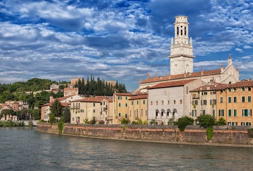 View of San Pietro and Duomo di Verona