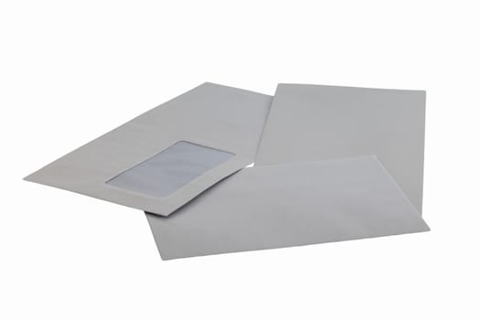 Post envelopes on a white background. Isolated.