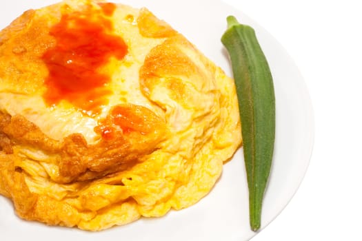Thai omelette with jasmine rice