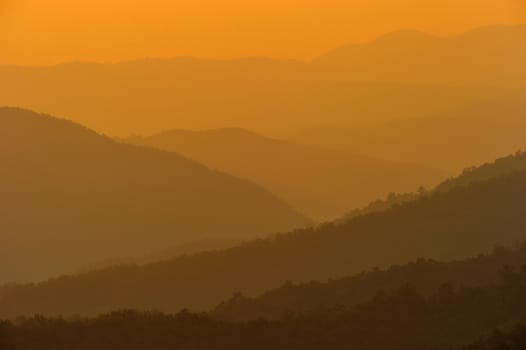 sunrise at Nan province,North of thailand