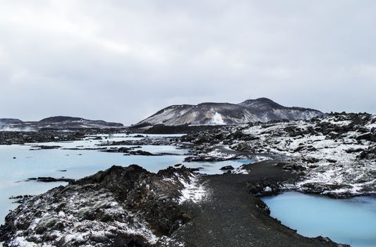 The Blue Lagoon geothermal bath resort in Iceland