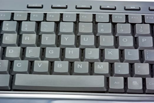 Close up image of a black keyboard