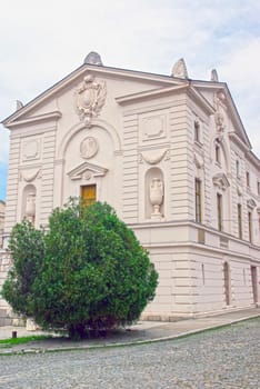 Building architecture details in Iasi, Romania