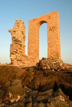 Ruins of a ancient arch,  Africa cape, Mahdia, Tunisia