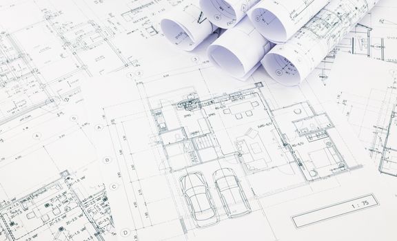 blueprints and house plan, business concepts and ideas