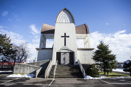 Church at Hakodate. Hokkaido north of Japan