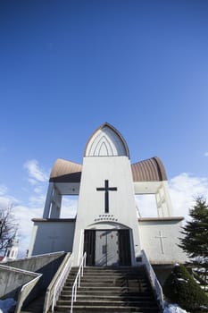 Church at Hakodate. Hokkaido north of Japan