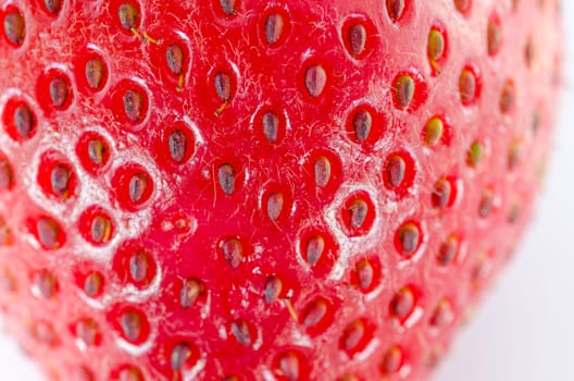 Organic Strawberry fruits nature on the white background