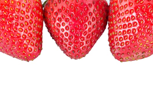 Organic Strawberry fruits nature on the white background