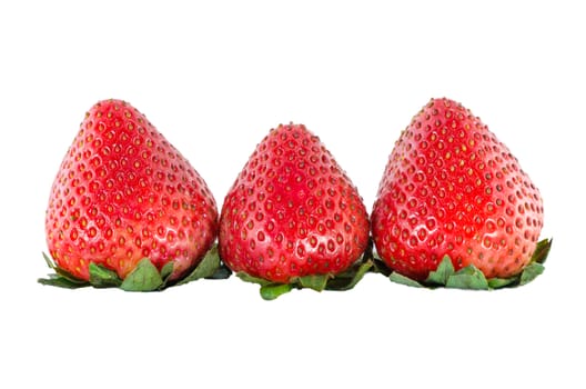 Organic Strawberry fruits nature on the white background