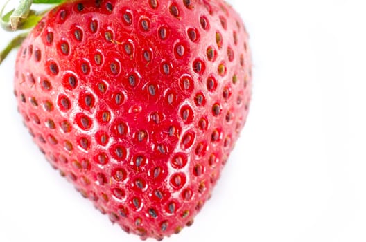 Organic Strawberry fruits nature on the white background