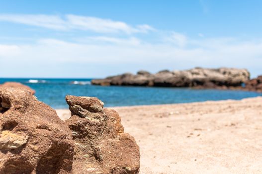 beach in sardinia in a sunny day of summer