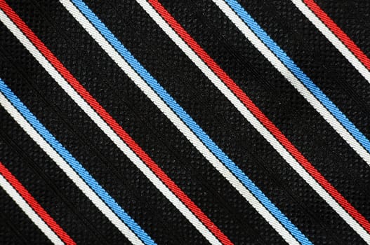 Fabric texture in white  and red stripes close up 