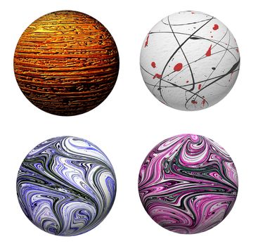 Collection of attractive decorative colored balls. Suitable for Christmas and more.