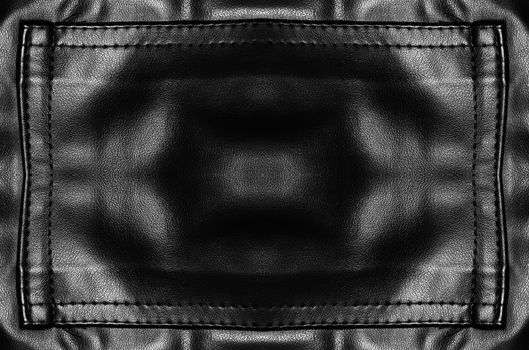 Closeup of seamless black leather texture 