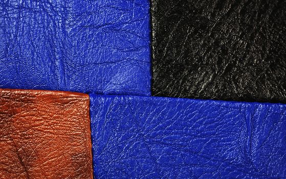Multi-Colored leather patch material,suitable for  background 