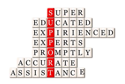 customer support  concept -super educated expirienced experts ,promptly, accurate, assistance