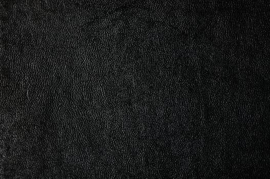 Closeup of seamless black leather texture 