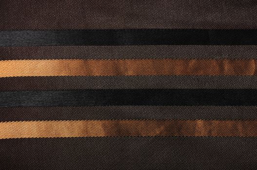 shiny luxury  silk fabric with golden stripes