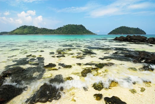 the symbol place of Kai island , Satun , Thailand