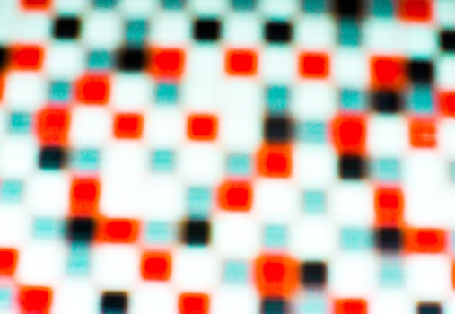 non specific pattern of  circular and square dots on various colors background