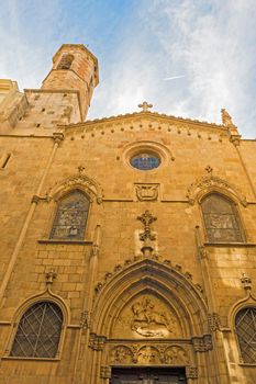 Catholic church Esglesia de Sant Jaume ( Church of St. James)  in Barcelona, Spain