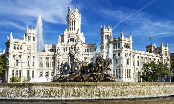 Cibeles museo and  located downtown Madrid, Spain 