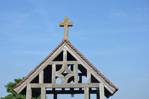 Traditional wooden lychgate