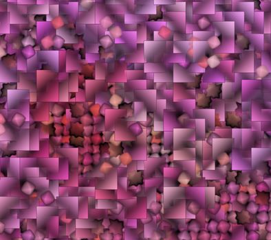 Background abstract representation of many different shapes pink tones