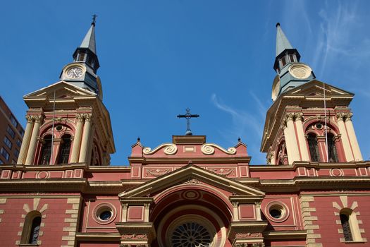 Historic Basilica de la Merced in the centre of Santiago, capital of Chile
