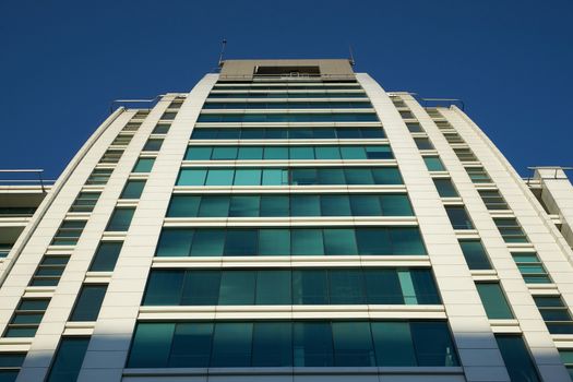 Modern building in the Las Condes business district of Santiago, Chile