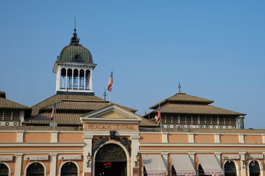 Historic Fish Market in the centre of Santiago, Chile