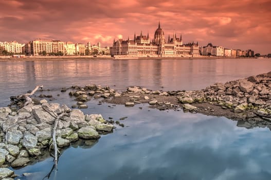 Parliament of Hungary in Budapest