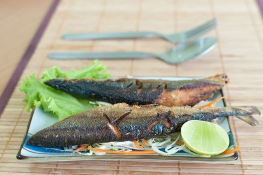 San-ma fish, Grilled fish with salt, japanese cuisine 