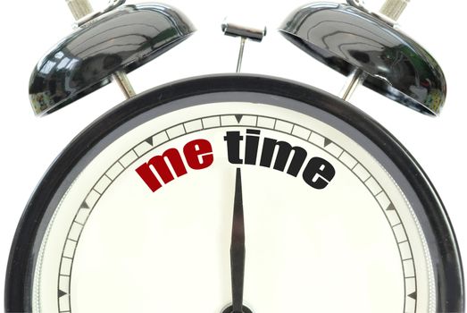 Taking time out for oneself concept 