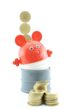 Cute stimulates savings more. Saving even more happy.