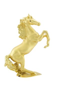 Golden horse statue luxury accessories for you.