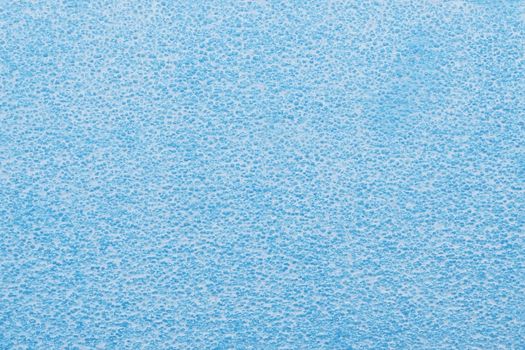 Blue solid sponge prevent from bumping put as abstract background texture.