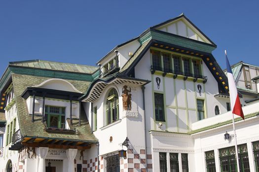 The ornate Art Nouveau Palacio Baburizza in the coastal city of Valparaiso in Chile. The building houses a fine arts museum.