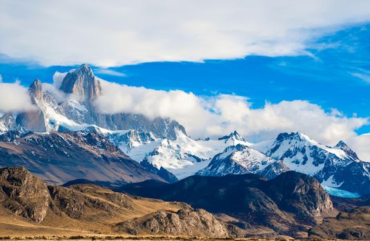 Fitz Roy Mountain, El Chalten, Patagonia, Glaciers National Park Argentina.