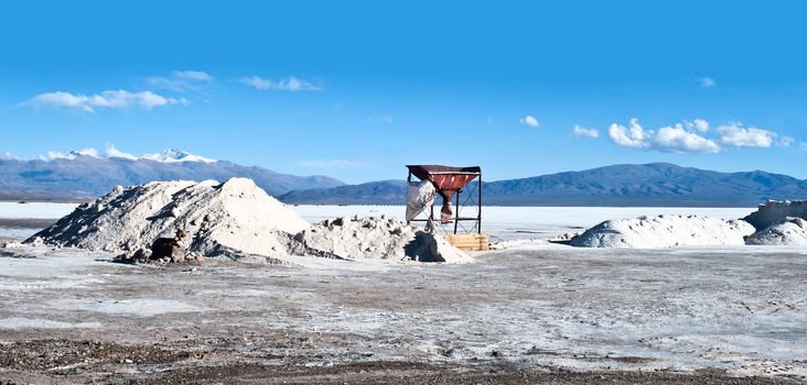 Salinas Grandes on Argentina Andes is a salt desert in the Jujuy Province. More significantly, Bolivas Salar de Uyuni is also located in the same region.